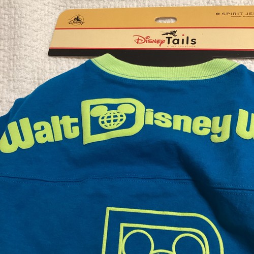 Disney Tails Dog Teal Blue Green Pet Sweater Spirit Jersey Size L New Large - Picture 2 of 8