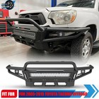 Front Bumper For 2005-2015 Toyota Tacoma Offroad w/ LED Pod Lights Heavy Duty