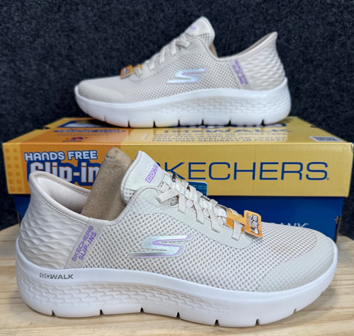 Skechers Go Walk Flex Grand Entry Off White Womens Slip Ins Sneakers Size 7.5 - Picture 1 of 13