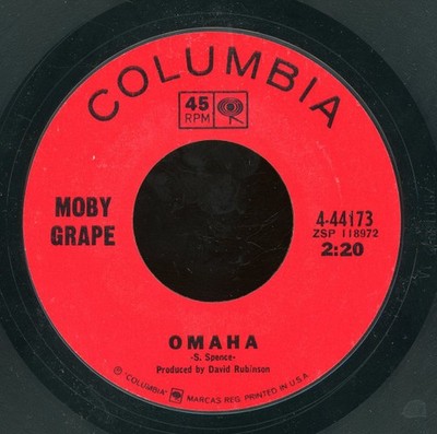 Moby Grape - Omaha / Someday 1967 7'', Single, Styrene, Ter Columbia 4-44173 Very