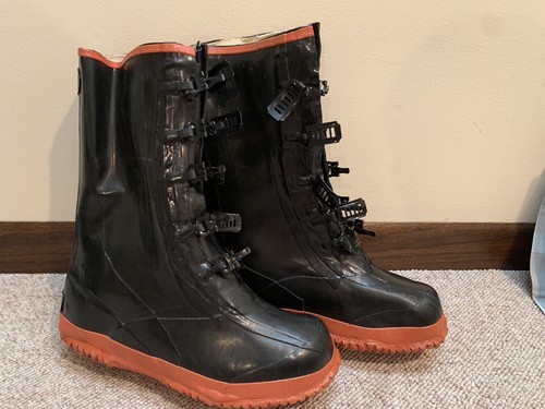 Men's Sz 10 CLC Waterproof PVC Hunting, Fishing, Car Wash Tall Rain Boots Black - Picture 2 of 6