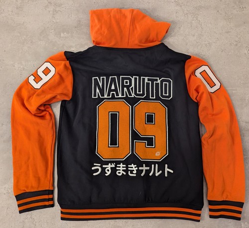 Neu mit Etikett Vintage Naruto Anime bestickt Jacked Mantel Hoodie Small Herren Unisex Größe S - Bild 4 von 14