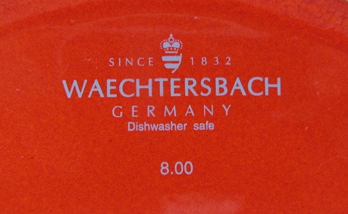 Waechtersbach Alemania Rojo 10” Plato de Cena Blanco Reno Verde Cinta Navidad - Imagen 3 de 5