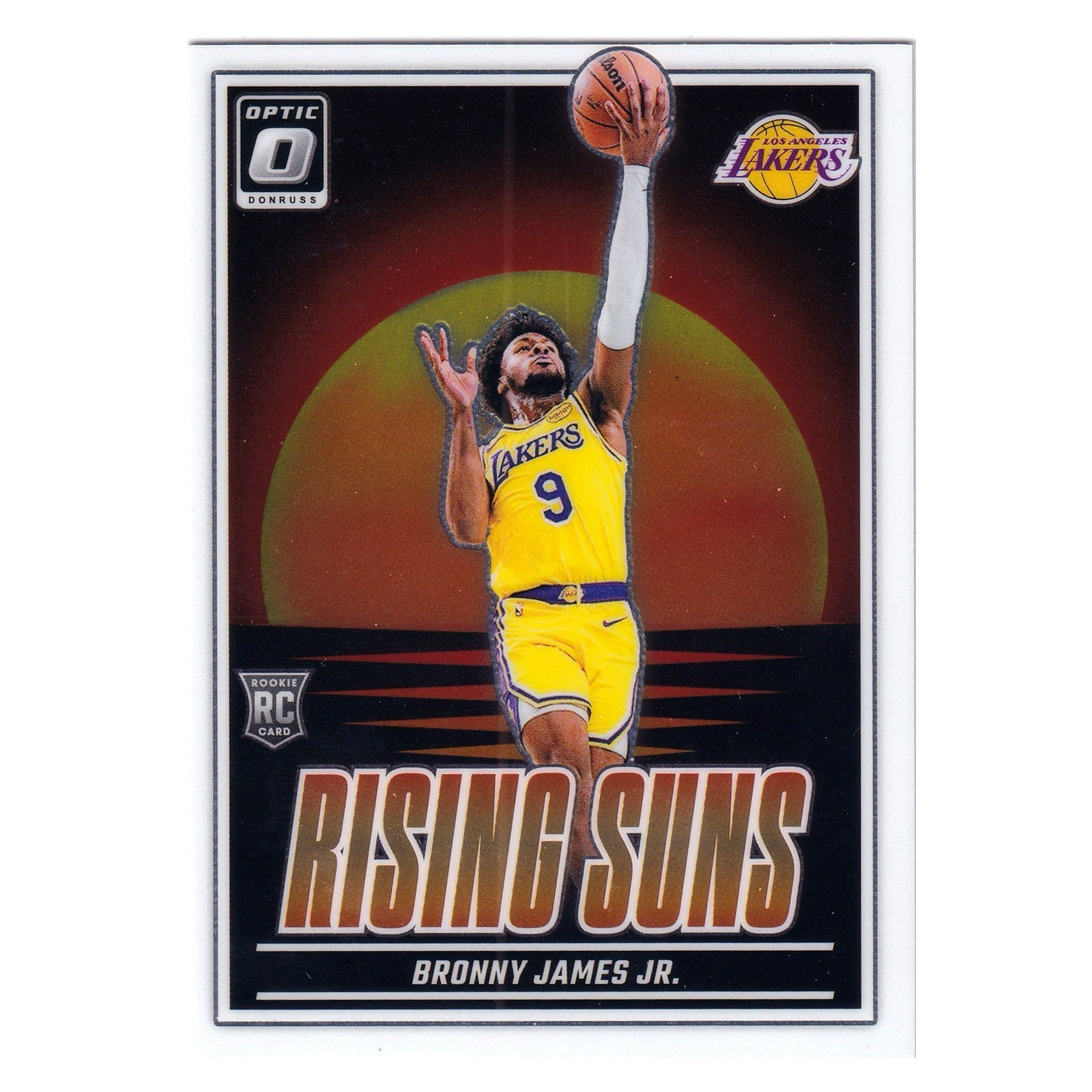 2024-25 Donruss Optic BRONNY JAMES JR Rising Suns Rookie Insert #5 Lakers