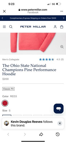 Ohio State National Champions Pine Performance Hoodie NWT IN WRAPPER $200 XXL - Picture 7 of 7