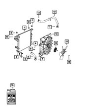 Genuine Mopar Radiator Inlet Hose 52014952AD