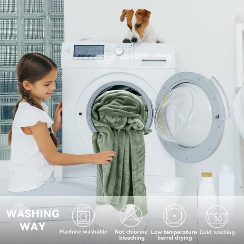 Kunstfell Fleece Überwurf weich warm Nerz groß Schlafsofa Decke Double King Size - Bild 17 von 61