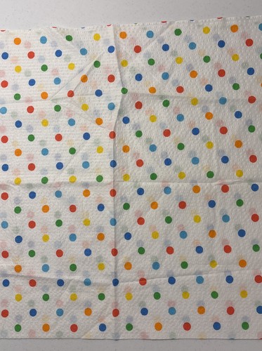 Seersucker Fabric Wamsutta Mills Polka Dot Multi Color 7/8” Yds x 44” - Picture 7 of 7