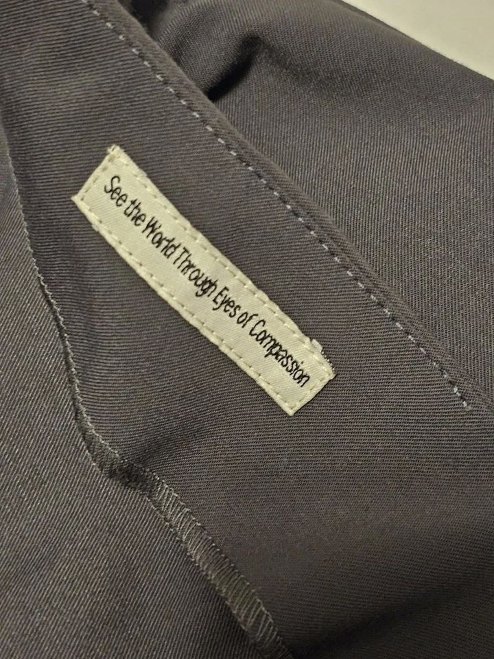 Peace Of Cloth Made In NY Gray Trouser Pants Career Work Size 4 Straight Leg - Image 4 of 4