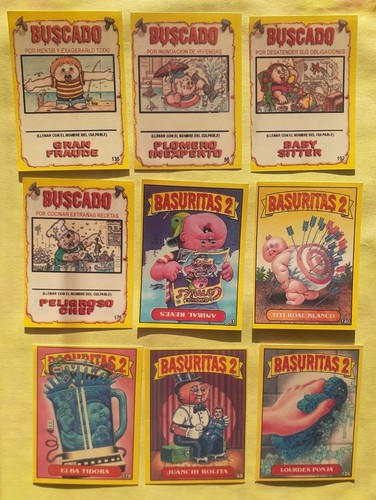 Garbage PAIL KIDS Basuritas 2 LOT of POGS, Cards & WRAPPER Nasty Nick Pogs - Bild 6 von 9