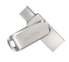 SanDisk 256GB Ultra Dual Drive Luxe USB-C & USB-A Flash Drive Memory Stick 150MB