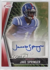 2022 SAGE High Series Auto Red Jake Springer #A-JS3 Auto