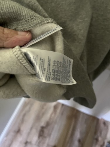 Tommy Jeans Flag Sweatshirt Hilfiger Gray Spell Out Crew Neck Pullover Large - Picture 4 of 6