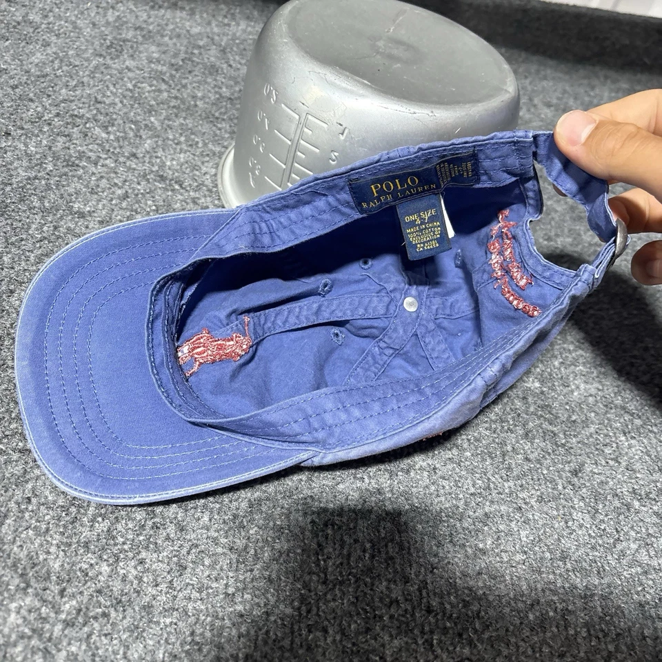 Gorra de béisbol Polo Ralph Lauren juvenil 4-7 azul niños algodón Big Pony* Foto 3 de 4
