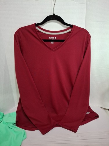 Lot of 3 Women's Sz L REEL LEGENDS BRIGHT COLORED Poly Blend Shirts - Picture 2 of 7