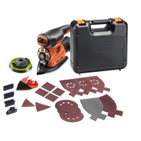 Black+Decker Multischleifer 4-In-1 220W Autoselect Mit Koffer Set