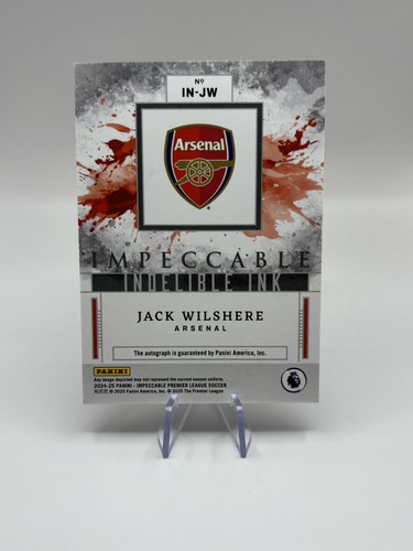 2024-25 Panini Impeccable Jack Wilshere Indelible Ink Auto /99 Arsenal - Bild 2 von 6