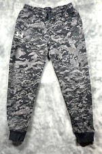 Under Armour Call-Out Youth Black Camo Pull-on Elastic Waist Joggers/Track YXL