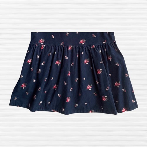 Gap Girls Floral Lightweight Corduroy Jumper Dress Navy Blue/Pink Size 5 - Picture 8 of 11