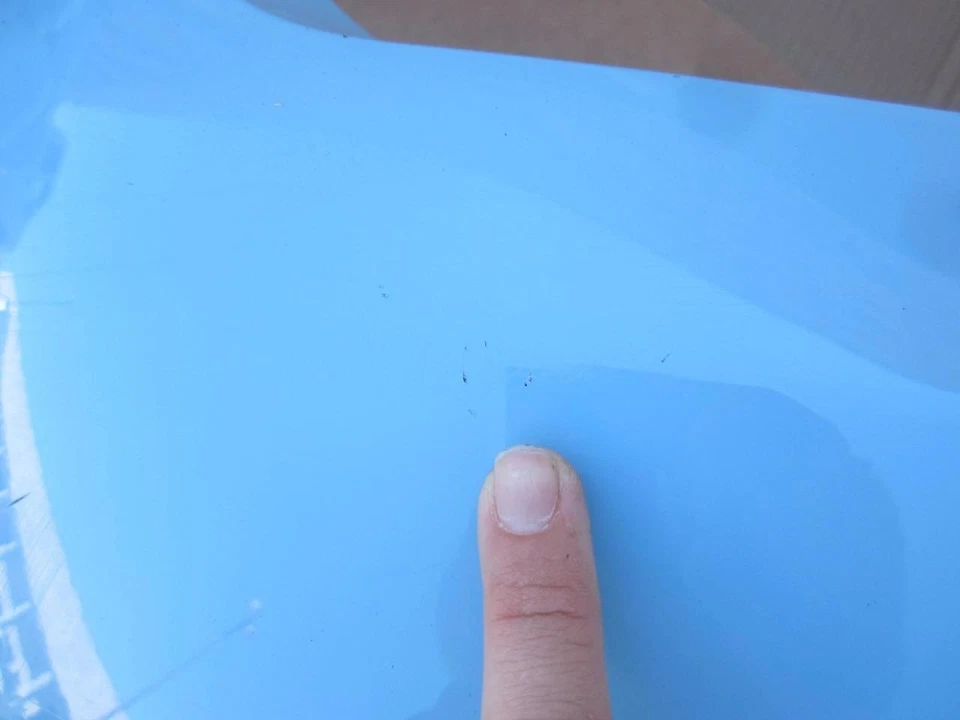 Оригинальная крышка заднего бампера 12 13 14 15 Fiat 500 Pop Lounge заводская краска небесно-голубой цвет - Изображение 3 из 4