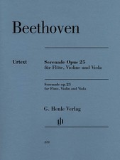 Beethoven Serenade D Major Op 25 Flute Violin Viola Henle Urtext Music Book