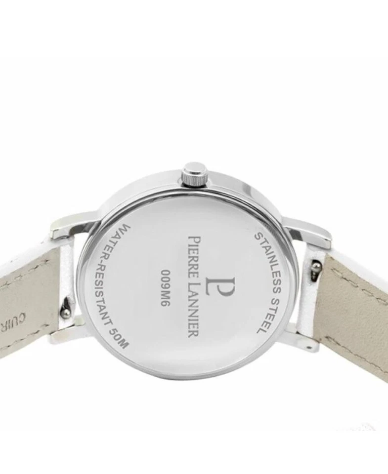 PIERRE LANNIER Mujer Analógico Cuarzo Informal Reloj Clásico Vestido Esfera Blanca Impermeable Foto 3 de 4