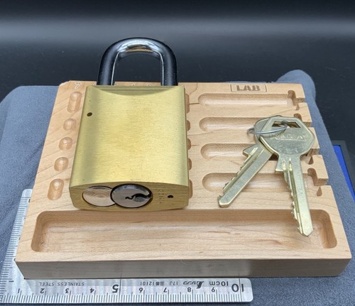 Masterlock Pro Brass Body Padlock Kaba KiK w/ Anti Bump Locksport - Picture 3 of 5