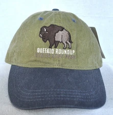 *BUFFALO ROUNDUP 2023 CUSTER  STATE PARK* Ball cap hat longer bill *OURAY 51004*