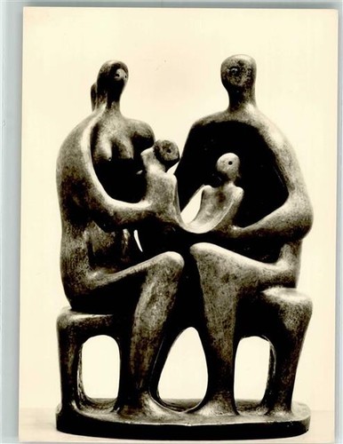 39786102 - sign. Moore, Henry Bronzeskulptur Die Meister Verlag A. Egger - Afbeelding 1 van 2