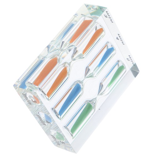 3 in 1 Transparent Acryl Sanduhr 3 4 5 Minuten Bunte Sanduhr Sanduhr Timer für - Bild 10 von 12