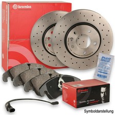 2x Brembo Bremsscheiben Ø295mm + Beläge + WK Vorne passend für Mercedes C-Klasse