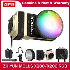 Zhiyun MOLUS X200 RGB Combo Full Color Pocket LED Video COB Light 2700-6500K APP
