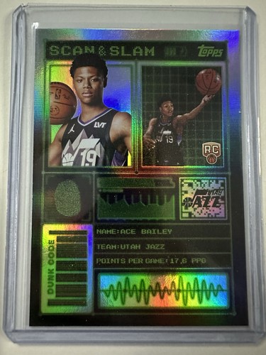 2025-26 Topps Ace Bailey Scan And Slam #SS-30 Exclusive Jazz Rookie - Picture 3 of 9