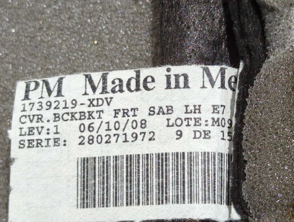 Nueva cubierta de asiento superior delantera genuina OEM Dodge LH 2007-2012 calibre tela de pizarra Foto 3 de 4