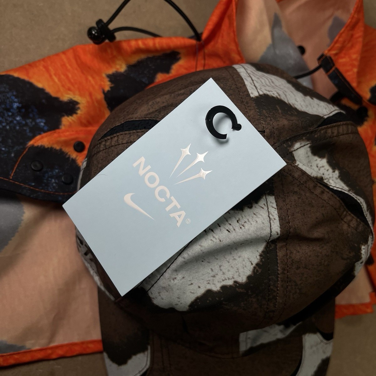 Size S/M- Nike NOCTA S.S. C Deep Cover Hat - Safety Orange - NEW