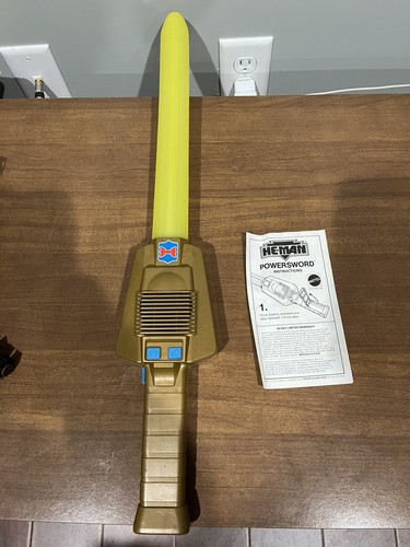 Vintage 1989 He-Man Powersword MOTU Mattel Clean Battery Compartment Works - Picture 7 of 10