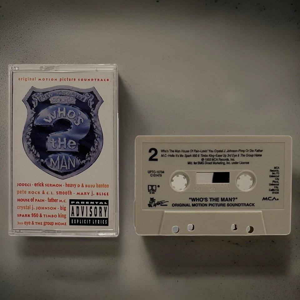 •WHO’S THE MAN ~ ORIGINAL MOTION PICTURE SOUNDTRACK• ~1993 OG PRESSING~ (CASSETT - Image 4 of 4