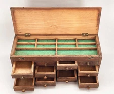 ANTIQUE WATCHMAKERS CABINET 1880 - TOOL CABINET - CASE box chest of drawers
