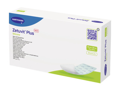 1 CASE of 60 DRESSINGS - Zetuvit + Silicone Super Absorbent 4 X 8 - EXP 7/1/26