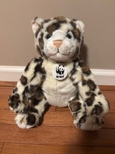 Build A Bear 2006 Snow Leopard 15" World Wildlife Fund WWF Stuffed Animal Plush