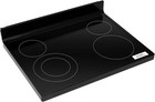 Glass Main Top Replacement - Black Glass Stove CookTop for Whirlpool 4