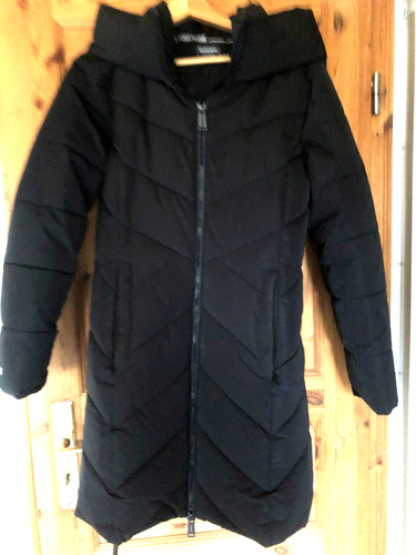 khujo Stepp Wintermantel Darka, schwarz Mantel Jacke m. Kapuze Gr. M, NEU !!!