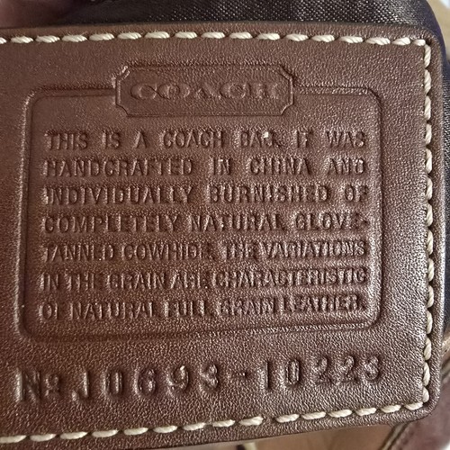 Coach Legacy 10223 Leather Chain Shoulder Bag Tassel Hobo Brown Rare Fendi Louis - Bild 6 von 24