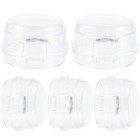 5 STÜCKE BLACK OBOVE KNOBER COVERS KINDERSICHERHEITSKNOBE COVERS KOSTENLOSE