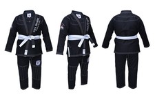 Bjj Kampfanzug Brazilian Jiu Jitsu Gi/Anzug  Schwarz Black weißer Gurt inklusive