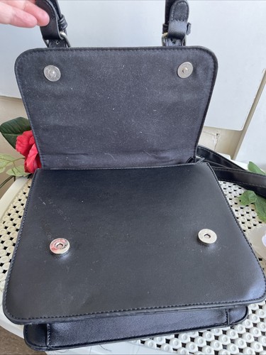 Bolso de Hombro Pagano Espiritual Gótico Alternativo Prohibido Negro y Blanco Estrellas Luna - Imagen 8 de 13