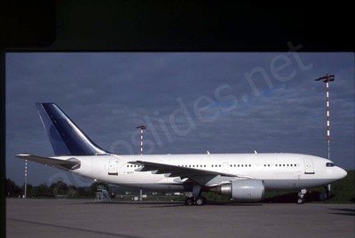 ex Lufthansa Airbus A310-300 F-WHPT No Date remount Kodachrome Slide ...