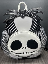 Loungefly Disney Headless Jack Mini Skellington Backpack - White/Black