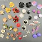 Vintage Costume Jewelry Lot 26 Pairs Clip-on Earrings Floral Beaded Retro Styles