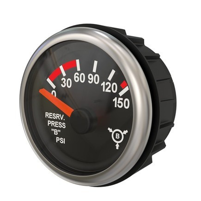 #ad A22 78466 000 Air Pressure Gauge Reservoir A Pressure Black for Freightliner $141.35